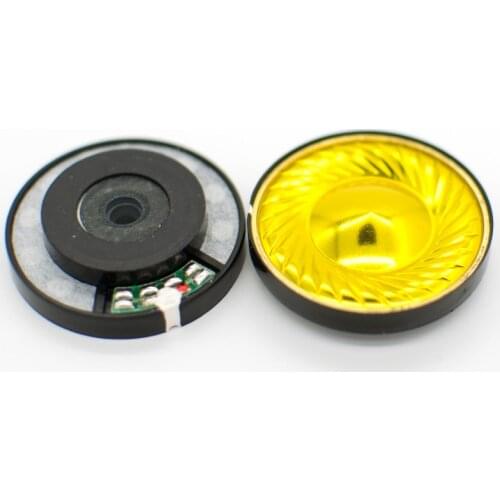 40mm 32 Ohm Titanium Diaphragm Headphone Speaker N40 19.5 Large Magnetic Headphone Driver Unit DIY 108dB/W