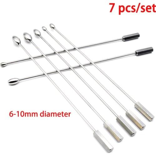 7pcs/set Adult Sex Toys for Men Masturbate Stainless Steel Urethral Sound Dilator Penis Insert Urethral Plug Stimulate Gay Toy