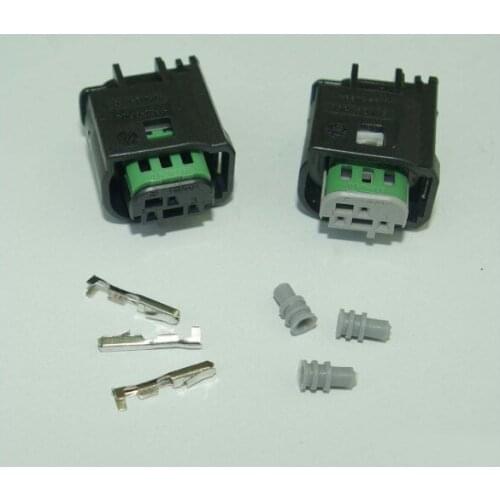 Free shipping 3pin tyco plastic Radar sensor plug connector auto light waterproof electrical plug connectors 968402-1