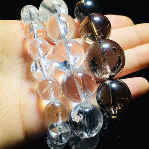 Natural Crystal Bracelet Carving Clear Quartz Healing Crystals Stones Jewelry Feng Shui Spirit Quartz Gift