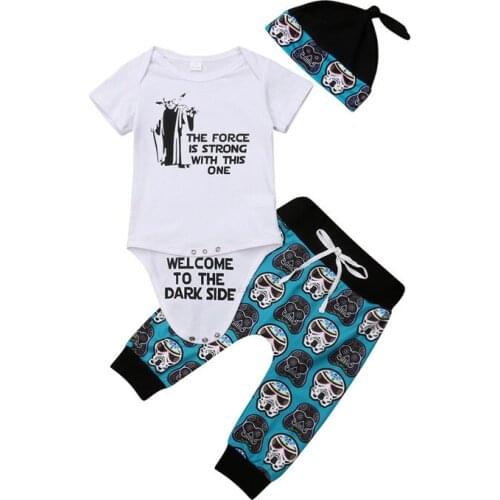 Summer Infant Baby Boys Girls Romper Jumpsuit T-shirt + Pants Clothes Outfits Set 0-18M Toddler Boy Girl Clothes O-neck Cotton