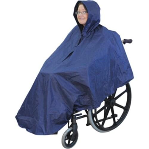 Wheelchair raincoats, waterproof raincoats, and cloaks for the elderly. Zipper waterproof cover raincoat