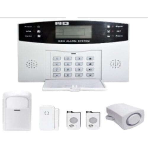 GSM Alarm System Clock LCD Display Door Alarm Sensor
