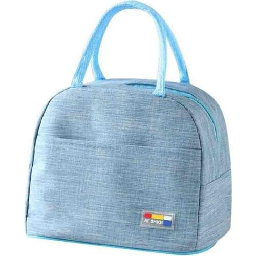 Insulated Lunch Box Soft Cooler Bag Waterproof Thermal Work School Picnic Bento maintainin cold drinks Blue Bento Bag Z30531
