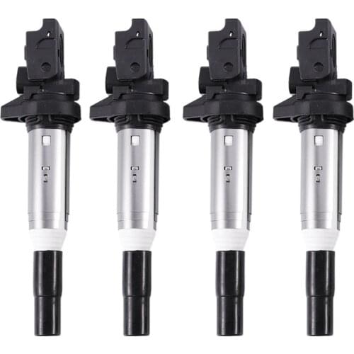 Ignition Coils (Set of 4) 12137575010 12138616153 12137594596 UF667 for BMW Mini Cooper