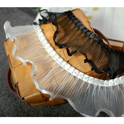 10yard Net gauze pleated lace accessories wavy lace DIY Lolita skirt curtain clothing accessories handmade lace