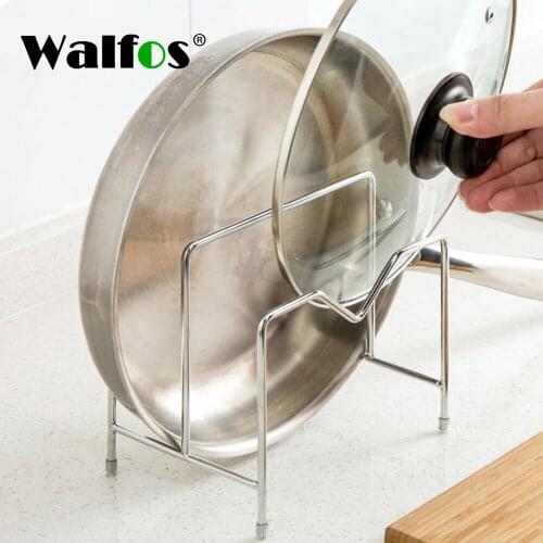 Walfos 2 Tier Cutting Board Holder Kitchen Organizer Rack Storage Cover Stand Stainless Steel Dish Rack Cutting Boards Lid Stand