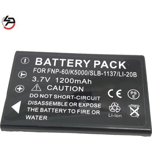 Laipuduo 1200mah 100% brand Replacement Camera Battery For Fujifilm FNP-60 FNP60 M603 F601 F410 F401 NP-30 D-L12 SLB-1137