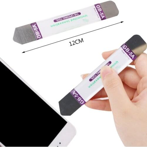 2Pcs/set Metal Flat Spudger Soft Blade Pry Bar Open Repair Tool kit for Mobile Phone Electronic Broken screen Glue Removal