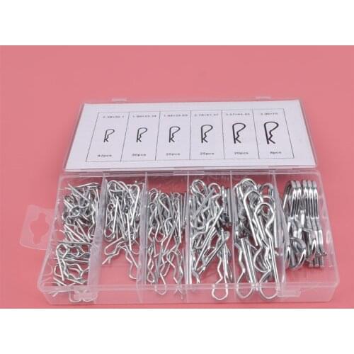 Metal R-type Cotter Pins Wave Latch Bolt Cotter Pin Tractor Clip Carbon Steel Anti-rust Hair Pin Hitch Retaining R Clip