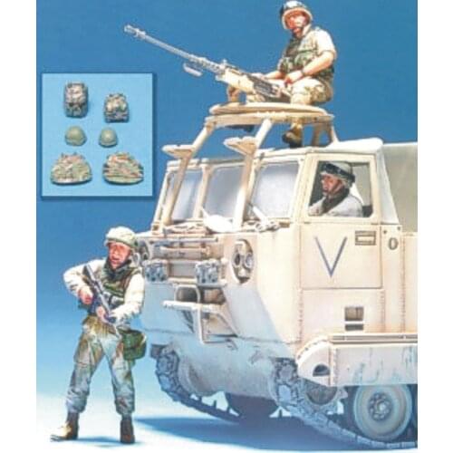 1/35 Resin Model Building Kit Figure vehicle crew 3 people