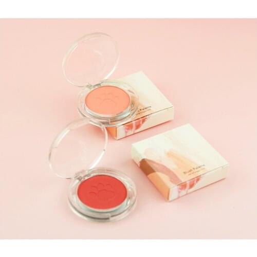 10 Piece Monochrome Cat Paw Blush Facial Contour Long-lasting Makeup Powder Face Cosmetics Private Label