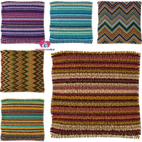 Dropshipping Latch Hook kits Pillow Diy Handmade Printed Canvas Cushion Crocheting Latch Hook Kits Unfinished accessories 43x43