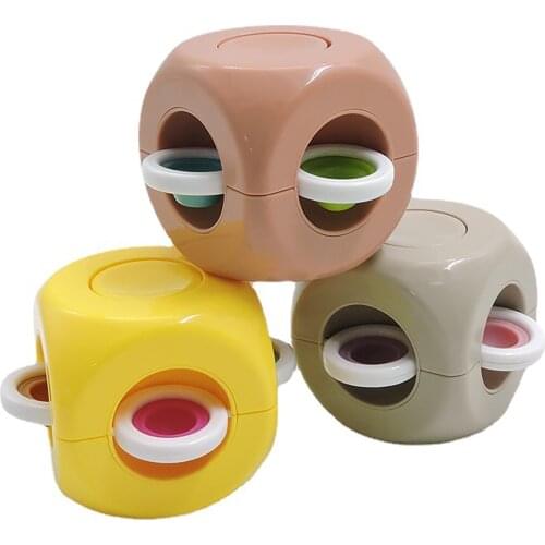 New Finger Bubble Gyro Cube Decompression Handle Fingertip Game Novelty Toy Spinning Top Anti Stress Relief Figet Spinner Toys