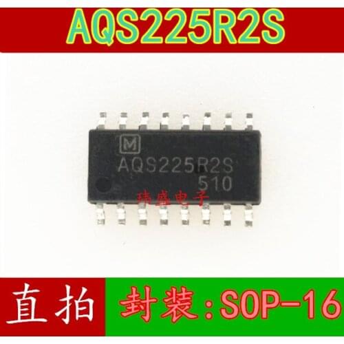 New imported AQS225R2S optocoupler solid state relay AQS225R2 SMD SOP-16