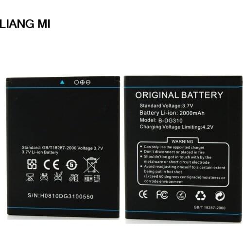 New B-DG310 phone battery For DOOGEE DG310 BDG310 2000mAh High Quality Phone Rechargeable Batteries with phone stander