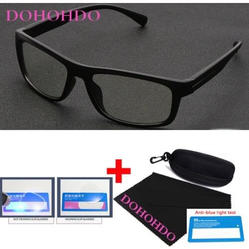 DOHOHDO New Computer Glasses Men Anti Blue Light Glasses Women Clear Lens Optical Eye Spectacle UV Blocking Gaming Eyeglasses