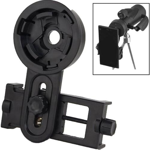 Optical Monocular Telescope Universal Mobile Phone Holder Adapter Clip Mount Bracket