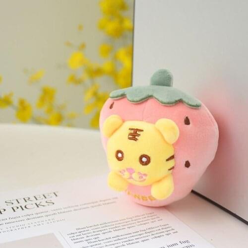 Skin-friendly Premium Texture Cartoon Zodiac Tiger Plush Pendant Soft Tiger Pendant Colorful for Handbag