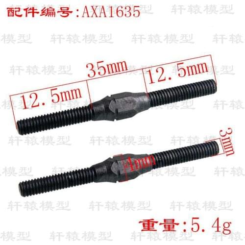 RC AXIAL AXA1635 Metal M3*35mm Turnbckle 2P For 1:10 4WD Rock Racer Yeti 90026