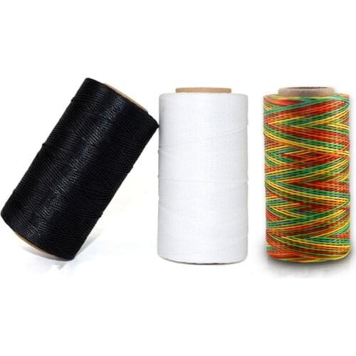 Handmade Flat Waxed Sew Wax line Thread Cord Sewing Craft Tool Hand Stitching For DIY Leather sewing thread