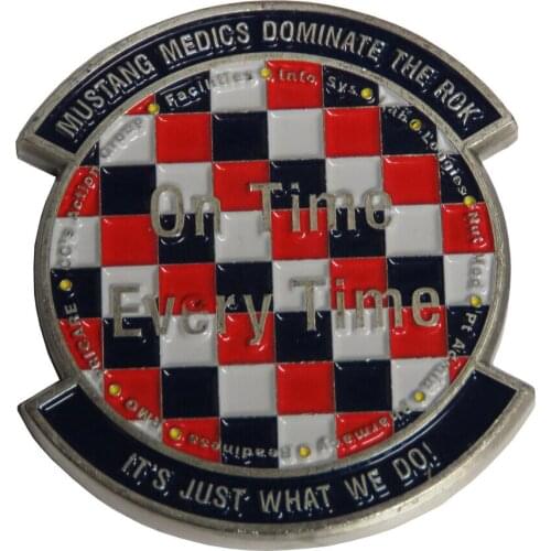 Custom US Air Force 51st Medical Support Squadron Challenge 57 Hard Enamel Brooch Lapel Pin Can be Customized with Your Logo