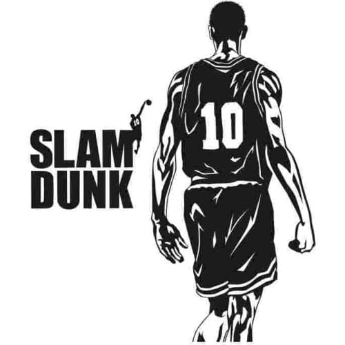 SLAM DUNK Sticker Anime Cartoon Hanamichi Sakuragi Car Decal Sticker Vinyl Wall Stickers Decor Home Decoration