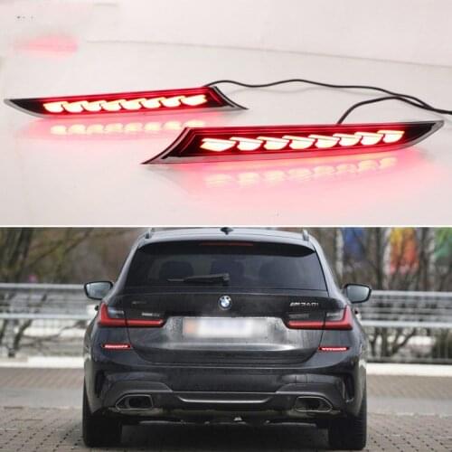 Rear Bumper Lights For BMW G20 G28 330i 340i M340d Led Turn Signal Reflector 12V Car Brake Fog Lamps Auto Accessories Light