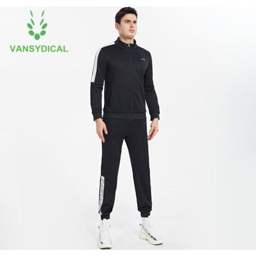 Vansydical Mens Sportswear Sports Suit Tracksuit Running Clothing Set Gym Fitness Training Jogging Workout Outfit Tracksuit