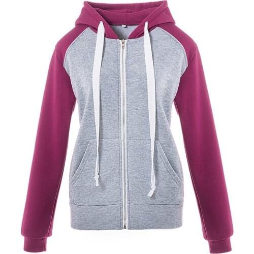 Spring/autumn womens clothing kintted womens hoodies coats womens sweatshirts long sleeve zip-up clothing 5077