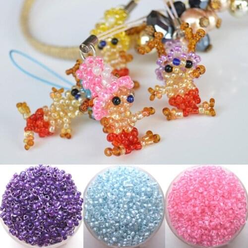 2mm 20g Solid Glass Rice Beads DIY Necklace Bracelet Jewelry Find & Component Accessories Handmade DIY Accessories Loose Beads