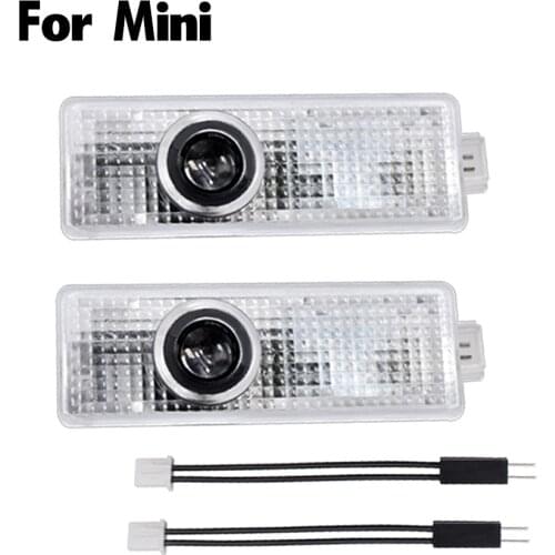 2 Pcs For Mini Cooper One S JCW R55 R56 R58 R59 R60 F56 F60 Car Welcome Light Door Wireless Auto Laser Ghost Shadow Lamp
