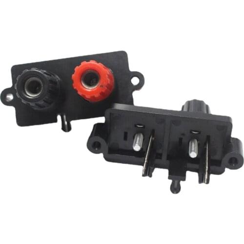 2pcs WP External Banana jack 2Pin Speaker Amplifier Wire Clip Audio Socket WP2-10 2 Pole DIY LED Spring Terminal Switch