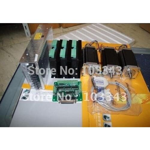 3 axis Nema23 425oz-in 3.0A & driver DM542A & POWER 350W/36V CNC controller kit for Plasma Router Engraver