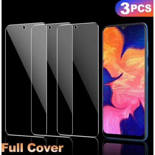 3Pcs Tempered Glass On For Samsung Galaxy A10 A20 A30 A40 A50 A60 A70 A80 A90 Protective Glass M10 M20 M30 Screen Protector Film
