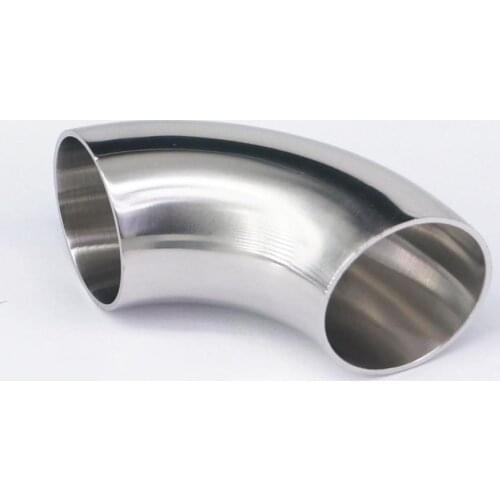 39mm ID 42mm OD SUS 304 Stainless Steel Sanitary Butt Weld 90 Deg Elbow Angle Pipe Fitting Home Brew Beer