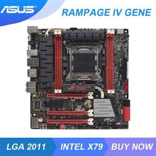 For ASUS RAMPAGE IV GENE LGA2011 X79 X79M pc motherboard LGA 2011 DDR3 USB 3.0 Core i7 Desktop Motherboards