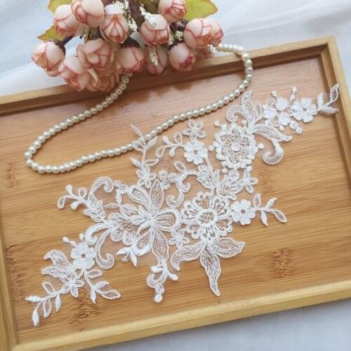 Car Bone Embroidery Lace Mirror Flowers Mirror Flower 10pcs/pack Embroidery Badges Clothes-Accessories Jeans Rose-Flower-Patch