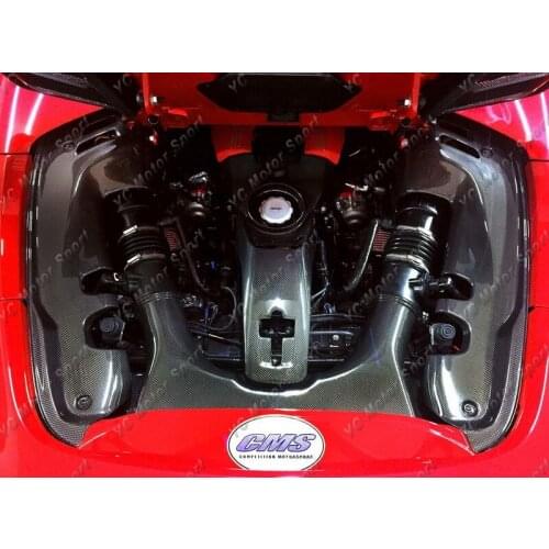 Car Accessories Dry Carbon Fiber Engine Bay Fit For 2015-2017 F488 Spider Engine Bay Cover Car-styling