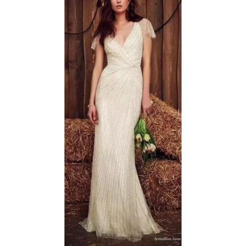 Sequin fabric 2018NEW AX72#A white wedding dress with silver striped beads and sequins for use at wedding parties