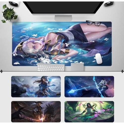 Large XXL League of Legends Ashe Mouse Pad Laptop PC Computer Mause Pad Desk Mat For Big Gaming Mouse Mat For Overwatch/CS GO