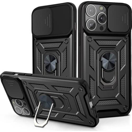 Camera Protection Case for iPhone 13 12 Pro Max 11 X XS XR 6 6s 7 8 Plus SE 2020 Case Armor Slide Cover Lens Protection Capa