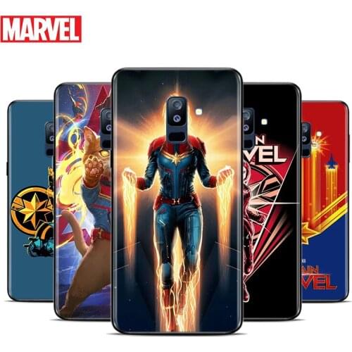 Avengers Captain Marvel For Samsung Galaxy A9 A8 Star A8S A7 A6 A6S A5 A3 Plus 2018 2017 2016 A750 Black Phone Case