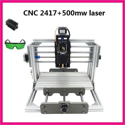 CNC 2417+500mw laser grbl control diy cnc engraving machine,mini Pcb Pvc Milling Machine,Metal Wood Carving machine,cnc router