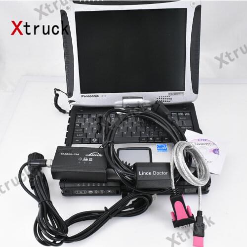 For Linde canbox doctor pathfinder for LInde forklift truck diagnostic Tool +THOUGHBOOK CF19 Ready to use