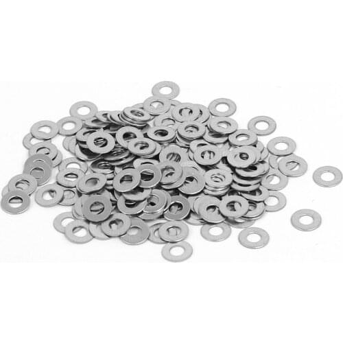 Hot M2 Stainless Steel Flat Washers Spacers Fastener DIN125 200 PCS