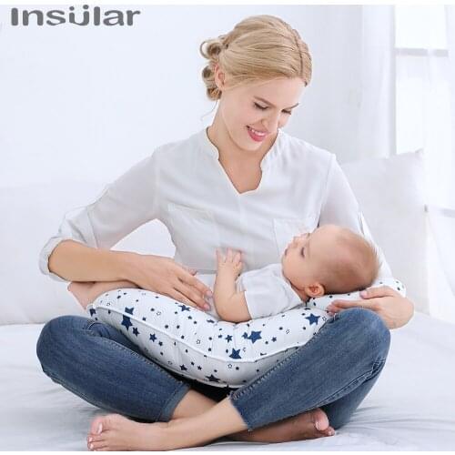 Insular Multifunction Nursing Pillow Baby Maternity Breastfeeding Pillow Adjustable Pregnant Woman Waist Cushion 2pcs/set