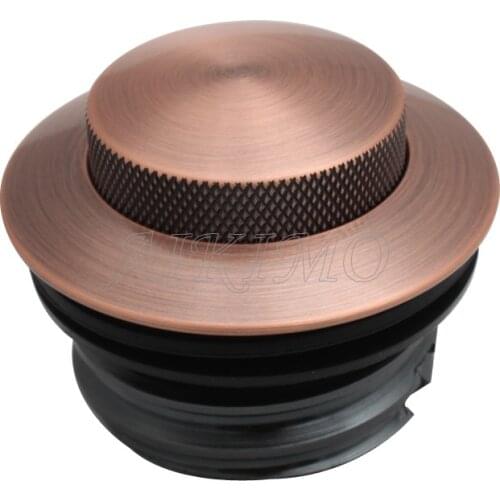 Motorcycle fuel tank cap Flush Pop-up Gas Vented Cap Tank Cover for Harley Dyna Street Bob Softail Sportster 883 1200