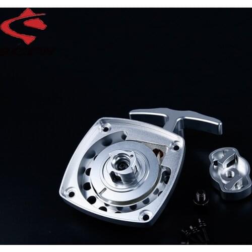 CNC Metal Easily Starting Pull Starter Set for 1/5 Hpi Rofun Baha Kingmotor Rovan Baja Losi 5ive T Truck Rc Car Spare Toys Parts
