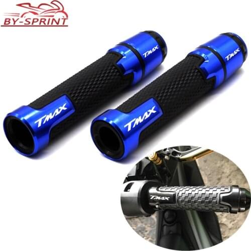 Motorcycle CNC Handlebar Grips Moto Scooter Rubber Handle Grips For YAMAHA TMAX T-MAX 530 500 TMAX500 TMAX530 SX DX 2014-2019